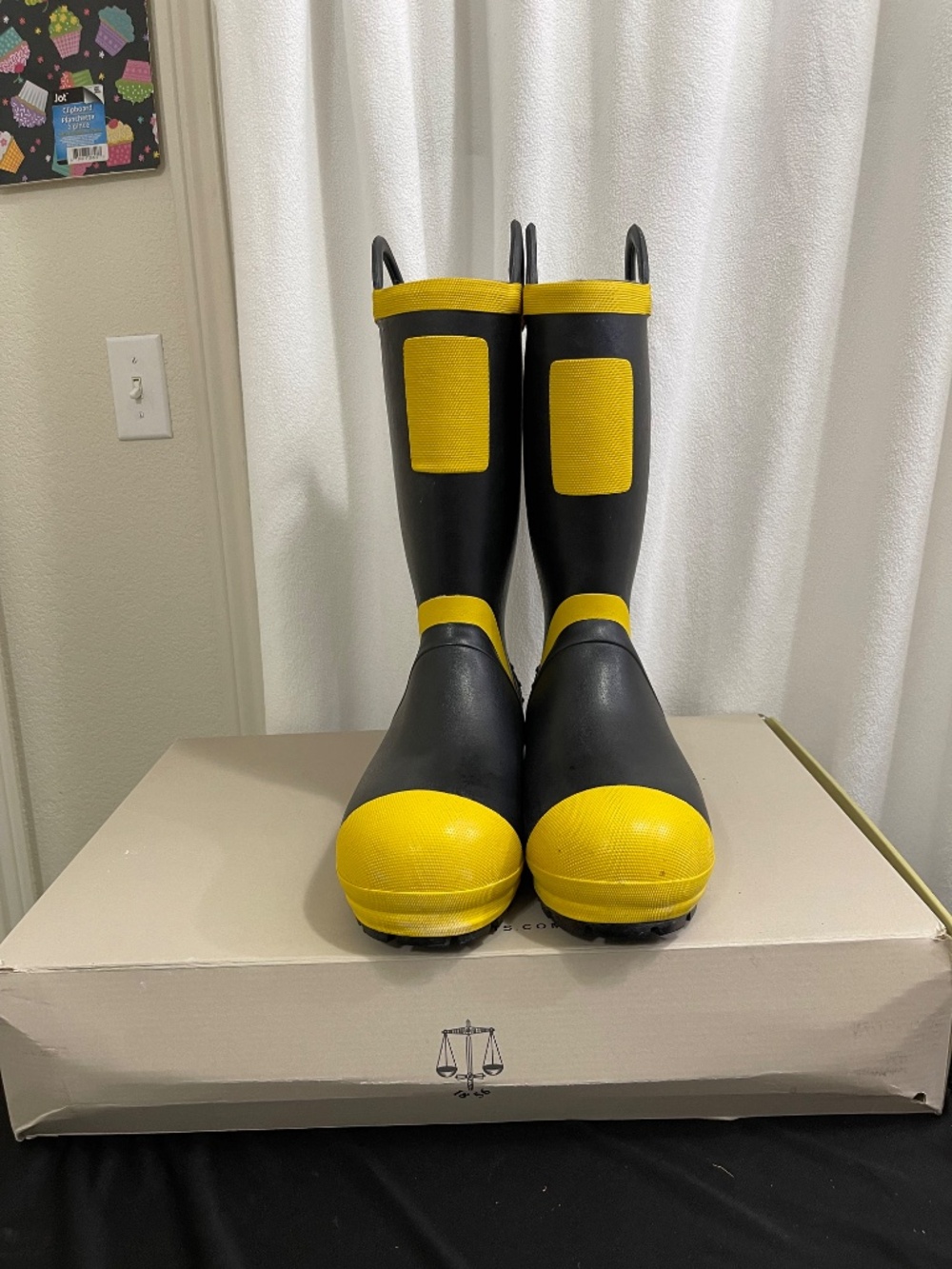 14in. Firefighter Felt-Lined Rubber Boots